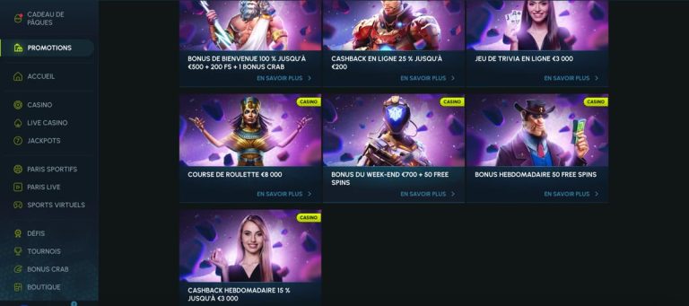 Slotexo Casino bonus