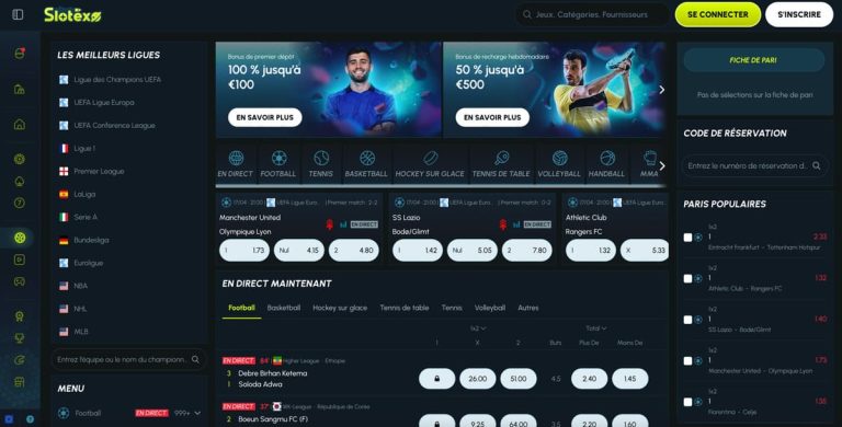 Slotexo Casino paris sportifs